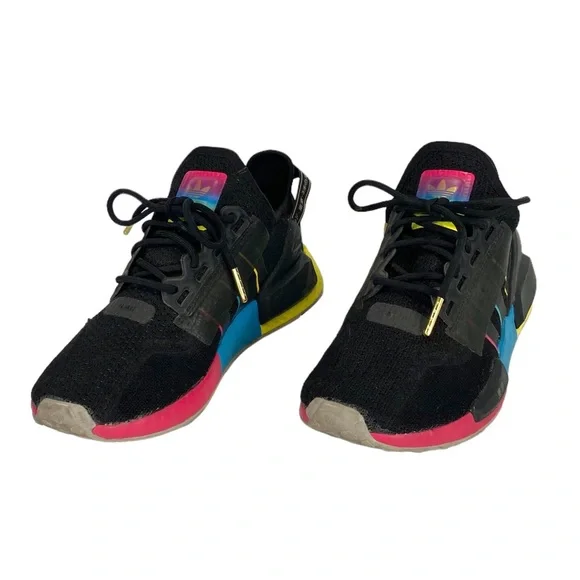 Men’s Adidas NMD R1 V2 Tokyo Nights Tennis Shoe Size 5.5 Black - Picture 3 of 7